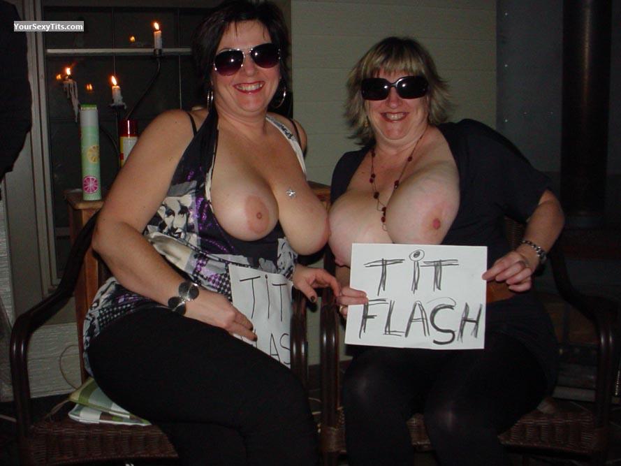 Tit Flash: Very Big Tits - Topless Isas48 from Canada